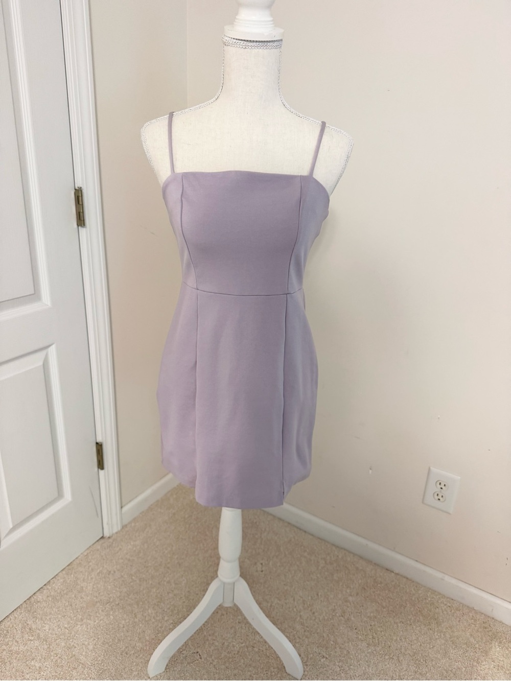 Altar'd State Lilac Spaghetti-Strap Mini Dress
